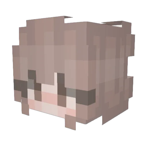 Pretty_PawsYT Minecraft avatar head, 3D render