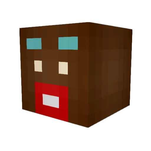 PrettyboyKhris Minecraft avatar head, 3D render