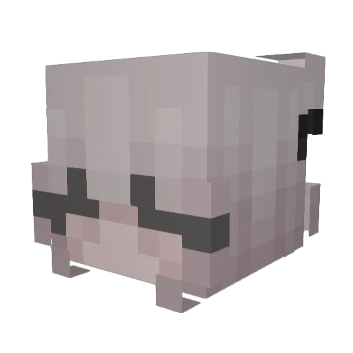 Prettyboyclap Minecraft avatar head, 3D render