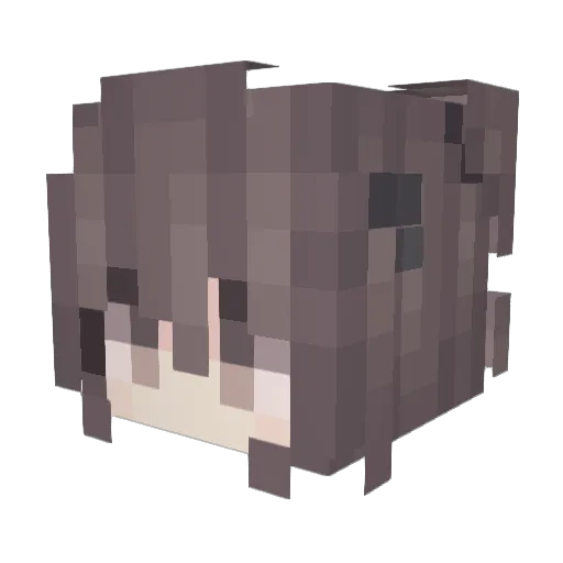 Prevently Minecraft avatar head, 3D render