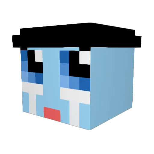 PreweJS Minecraft avatar head, 3D render