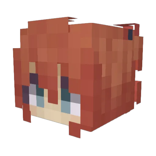 Prexice Minecraft avatar head, 3D render