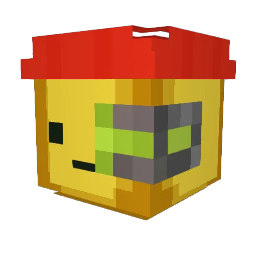PreyW Minecraft avatar head, 3D render