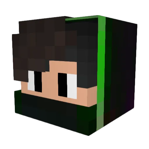 PreyZzz Minecraft avatar head, 3D render