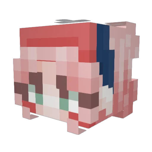 Preya1010 Minecraft avatar head, 3D render