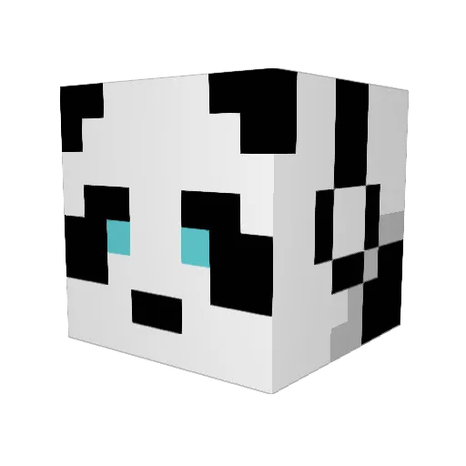 Prezade Minecraft avatar head, 3D render