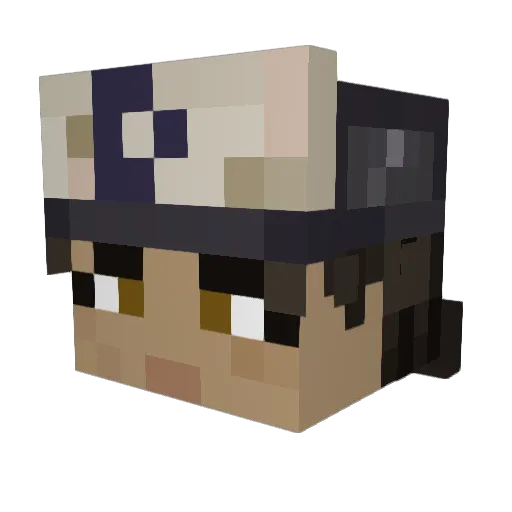 PriClem Minecraft avatar head, 3D render