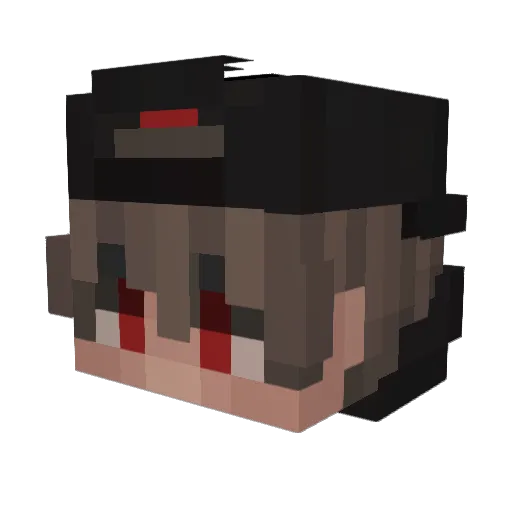 PriFire02 Minecraft avatar head, 3D render