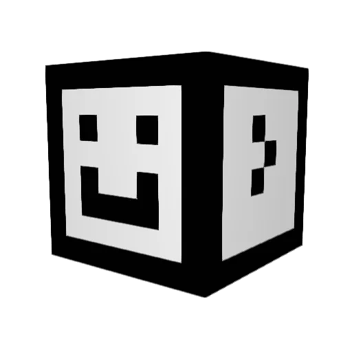 PriPtl Minecraft avatar head, 3D render