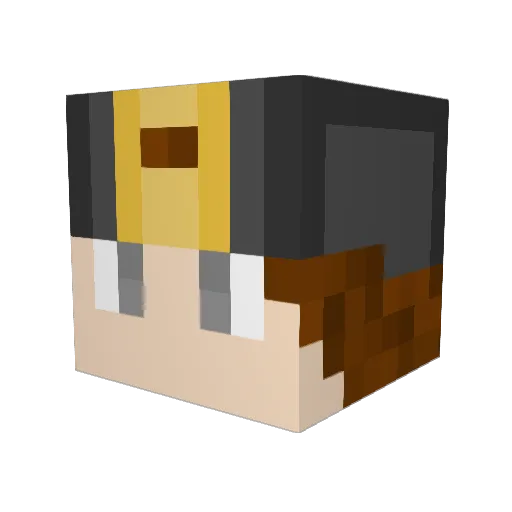 PriceOG Minecraft avatar head, 3D render