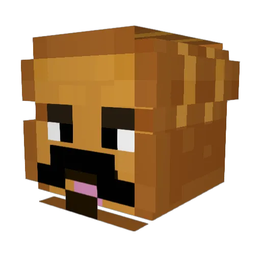 PricedToast8303 Minecraft avatar head, 3D render