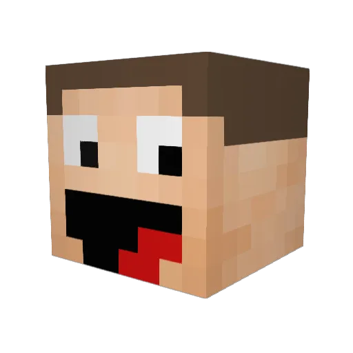 PriceyDistress Minecraft avatar head, 3D render