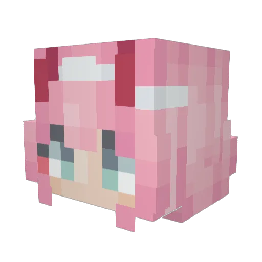 Priceyboi Minecraft avatar head, 3D render