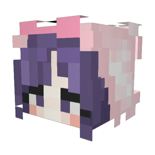 Prichus Minecraft avatar head, 3D render