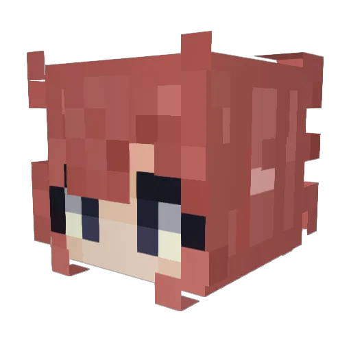PricklyLettuce Minecraft avatar head, 3D render