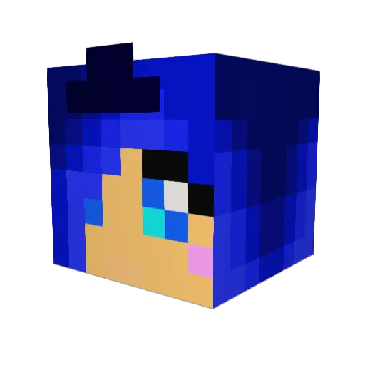Prickskytt Minecraft avatar head, 3D render