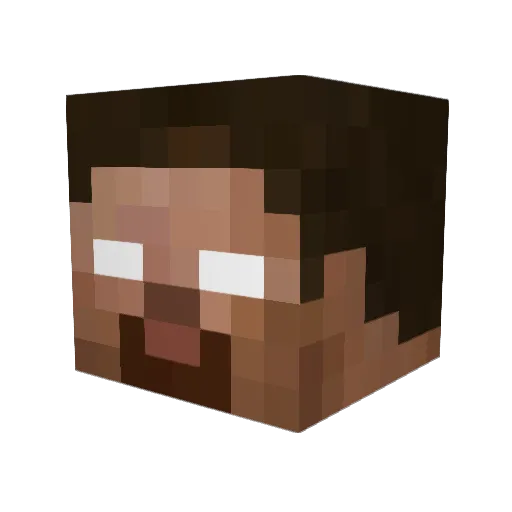 Pride3517 Minecraft avatar head, 3D render