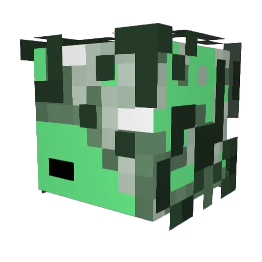 PridePotat Minecraft avatar head, 3D render