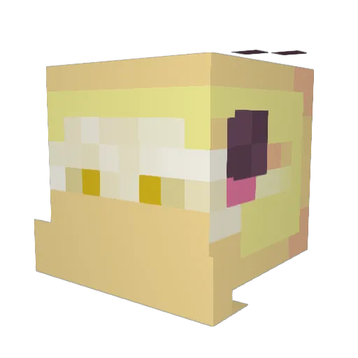 PridedSiamang62 Minecraft avatar head, 3D render