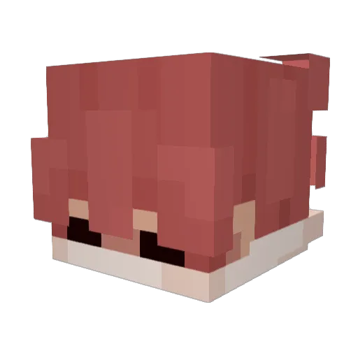 Pridedbloom Minecraft avatar head, 3D render