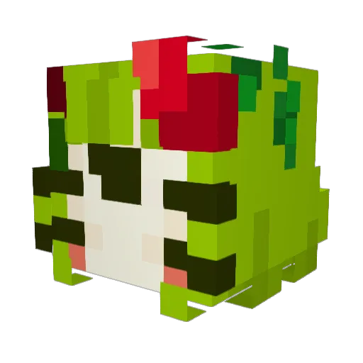 Prideflask Minecraft avatar head, 3D render