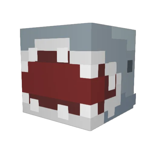 Prideful_01 Minecraft avatar head, 3D render