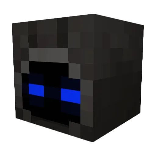 Prideros Minecraft avatar head, 3D render