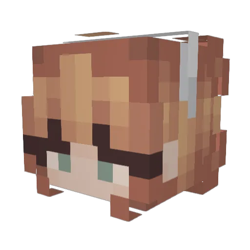 Pries_T Minecraft avatar head, 3D render