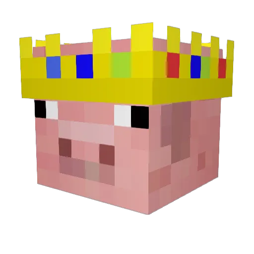 Priesergy Minecraft avatar head, 3D render