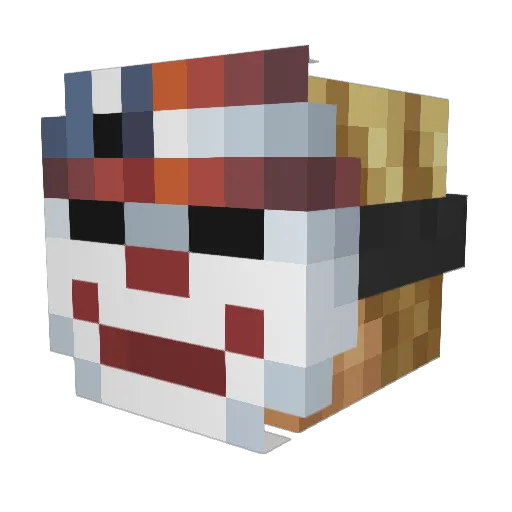 PriestNolan Minecraft avatar head, 3D render