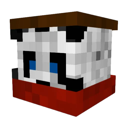 PrietoKun Minecraft avatar head, 3D render