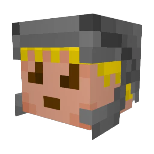 Minecraft-Avatar von Priice: Kopf als 3D-Render