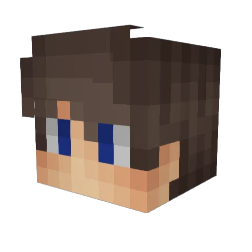 Priince_Crystal Minecraft avatar head, 3D render
