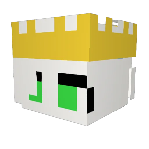 PrimSylveon Minecraft avatar head, 3D render
