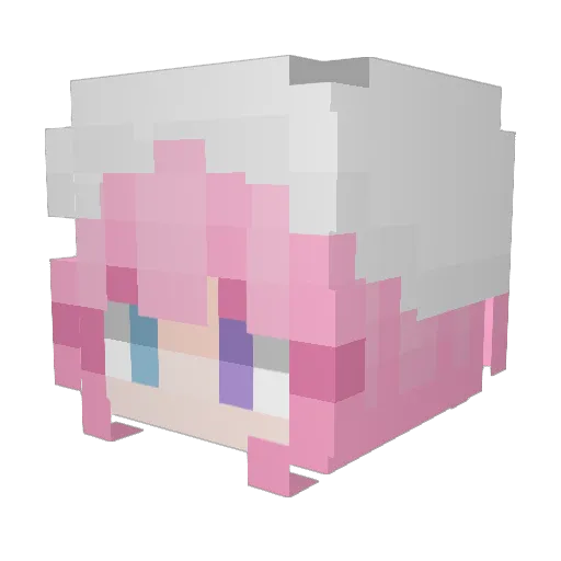 Prima_0112 Minecraft avatar head, 3D render