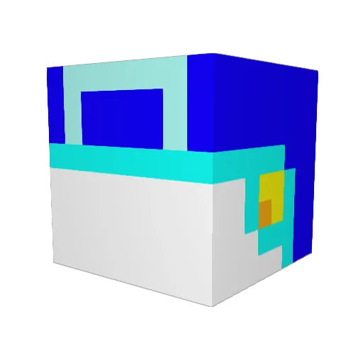 PrimalKyogre5 Minecraft avatar head, 3D render