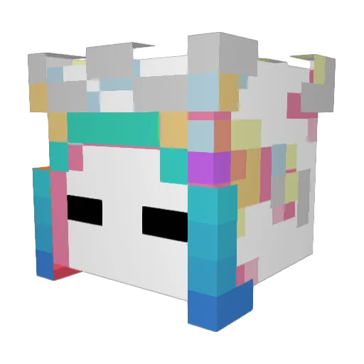 Primalmaster201 Minecraft avatar head, 3D render