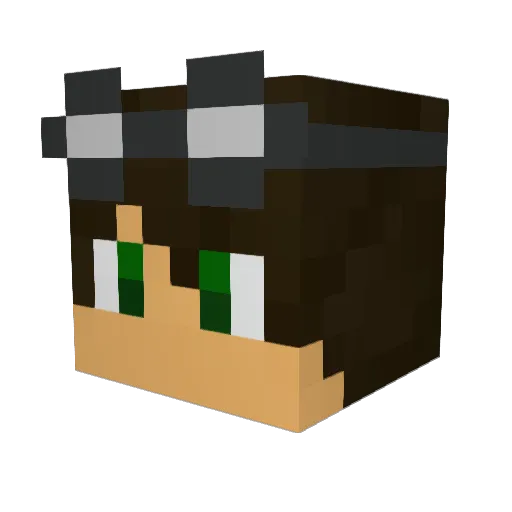 PrimaryTy Minecraft avatar head, 3D render