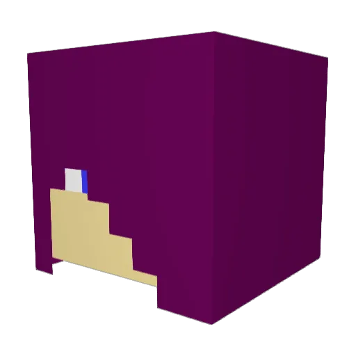 Prime2547 Minecraft avatar head, 3D render