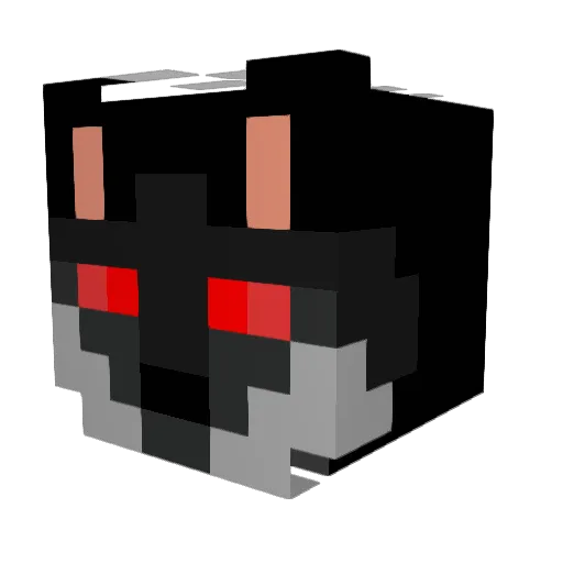 PrimeBeast01 Minecraft avatar head, 3D render