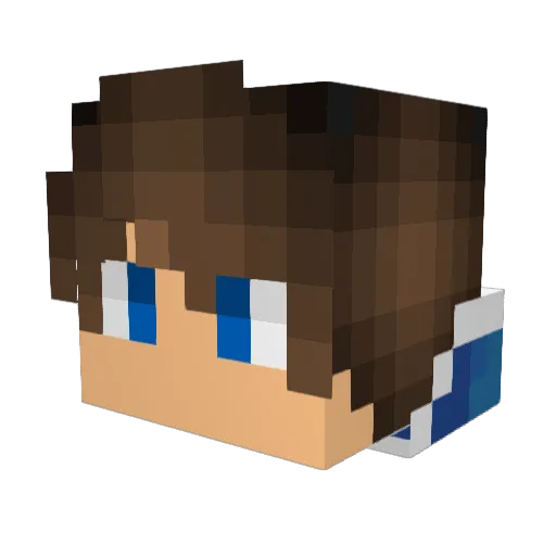 PrimeGamer240 Minecraft avatar head, 3D render