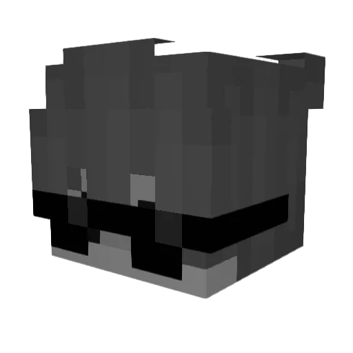 PrimeKenoXD Minecraft avatar head, 3D render