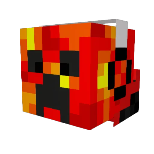 PrimePrismaa Minecraft avatar head, 3D render