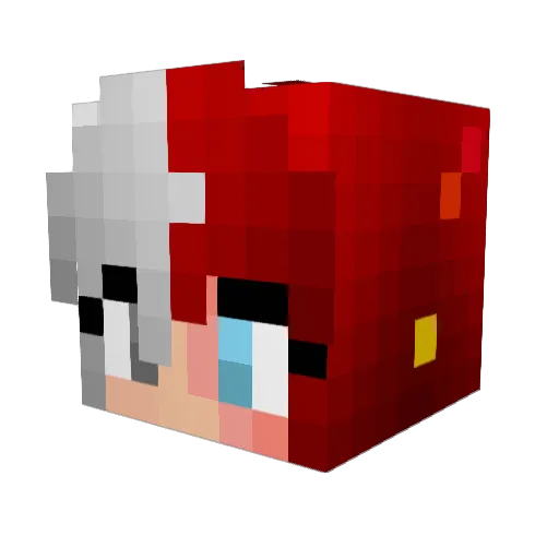 PrimeRib101 Minecraft avatar head, 3D render