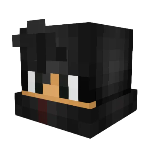 PrimeVTA Minecraft avatar head, 3D render