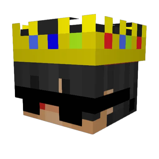 PrimeValor Minecraft avatar head, 3D render