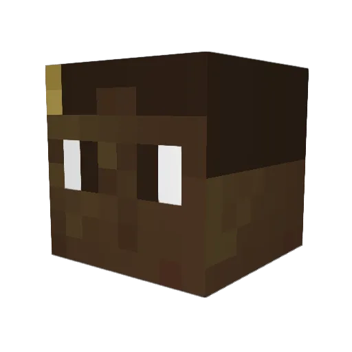 PrimeWHU Minecraft avatar head, 3D render