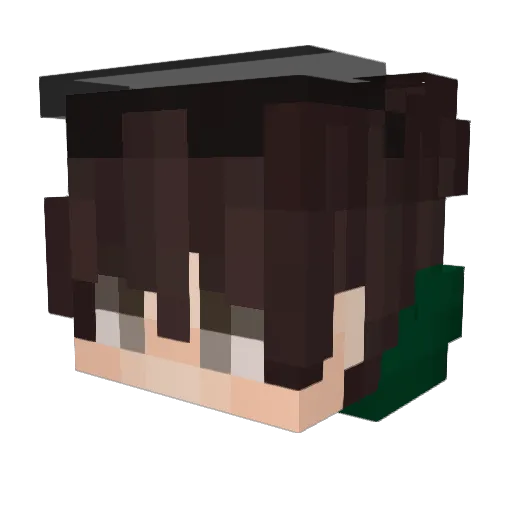Prime_Zomiro Minecraft avatar head, 3D render