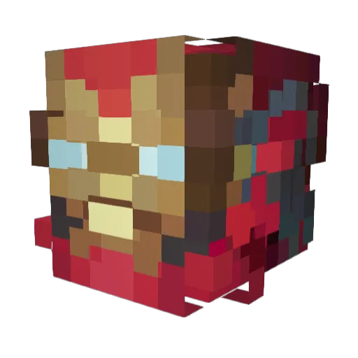 Primeable69 Minecraft avatar head, 3D render