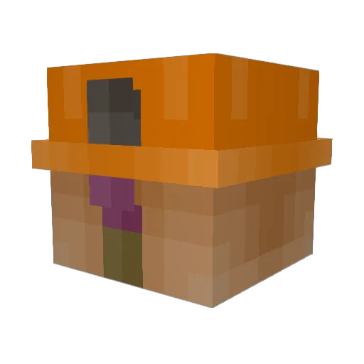 Primeham Minecraft avatar head, 3D render
